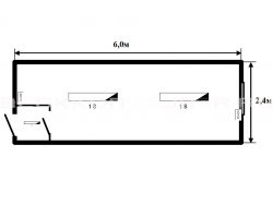 Блок-контейнер 6м жилой для строительных объектов в Мантурове